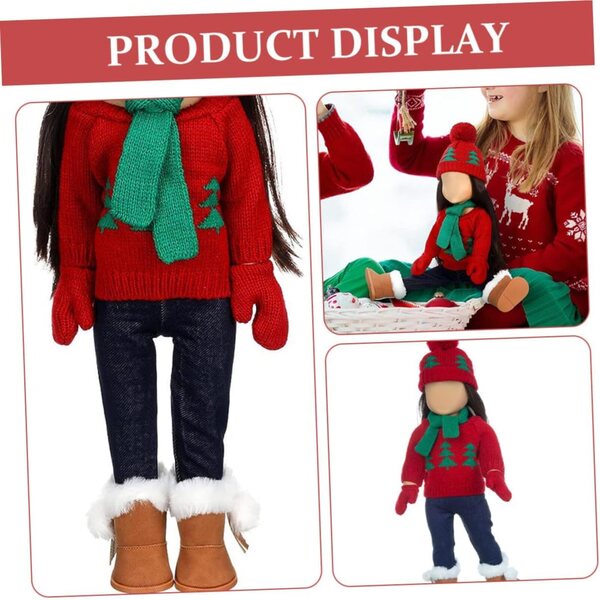 Costume di Natale per Bambole NOLITOY in Cotone Morbido e Riutilizzabile