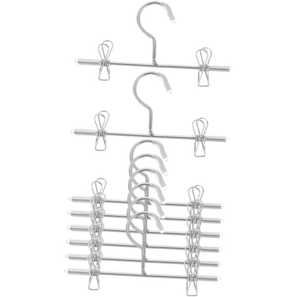 SOIMISS 8 Mini Cintres in Metallo per Vestiti di Bambole - Organizzatore Compatto Argento