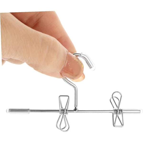 SOIMISS 8 Mini Cintres in Metallo per Vestiti di Bambole - Organizzatore Compatto Argento