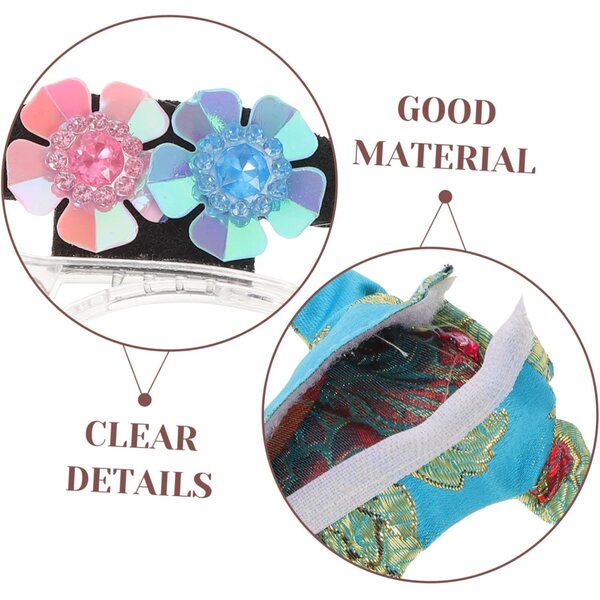 4 Set di Abiti Cheongsam Tradizionali per Bambole – Accessori Eleganti in Stile Vintage