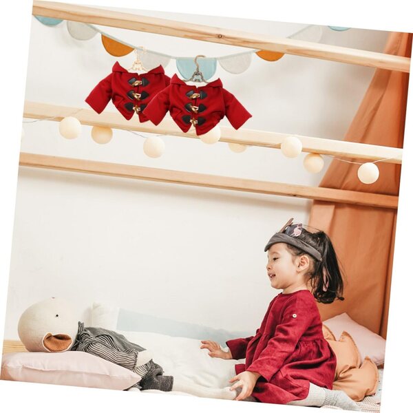 Mini Cintres en Alliage Doré et Cuivre per Vestiti di Bambola – Set da 4 Pezzi NOLITOY