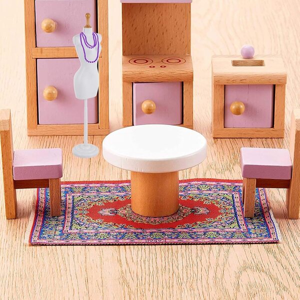 SOIMISS Mini-Schaufensterpuppenständer aus Kunststoff für Puppenkleidung – Set mit 5 Stück, 25,5 cm