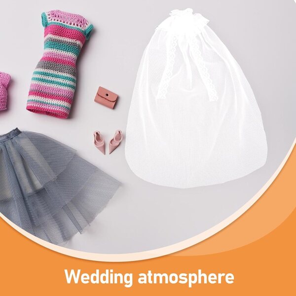 Voile da sposa miniatura NOLITOY per bambole, accessorio elegante e leggero