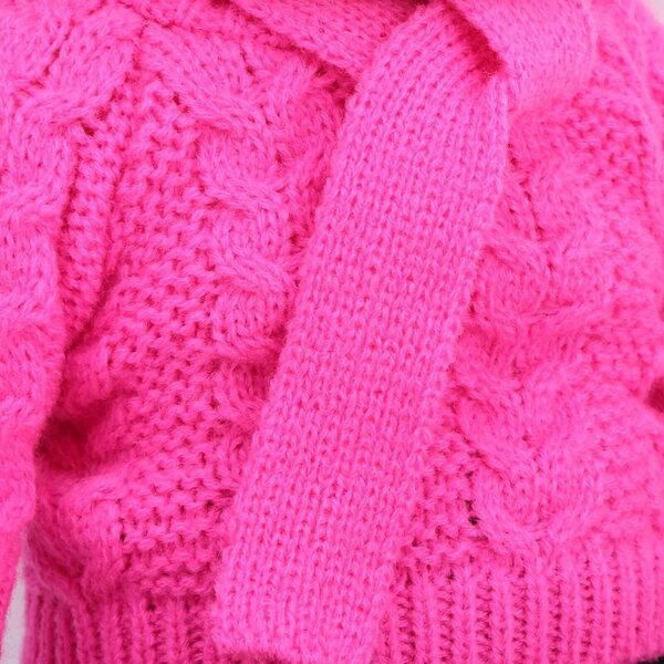 Cryfokt Abbigliamento per Bambole 18 Pollici: Completo Morbido con Cappello e Sciarpa