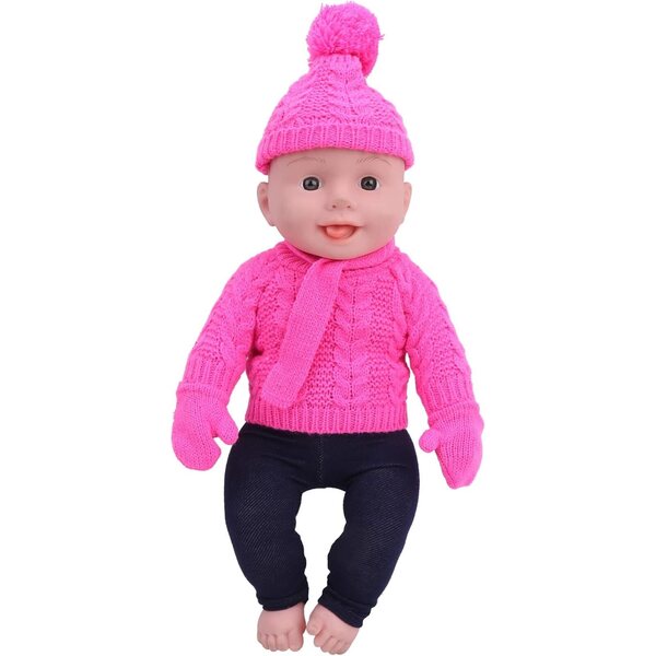 Cryfokt Abbigliamento per Bambole 18 Pollici: Completo Morbido con Cappello e Sciarpa