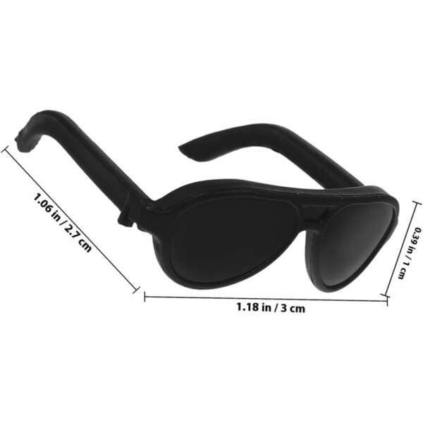 NOLITOY 60 Mini Occhiali da Sole in Plastica per Bambole - Accessori Moda e Decorativi