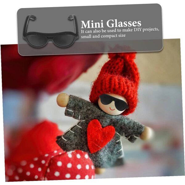 NOLITOY 60 Mini Occhiali da Sole in Plastica per Bambole - Accessori Moda e Decorativi