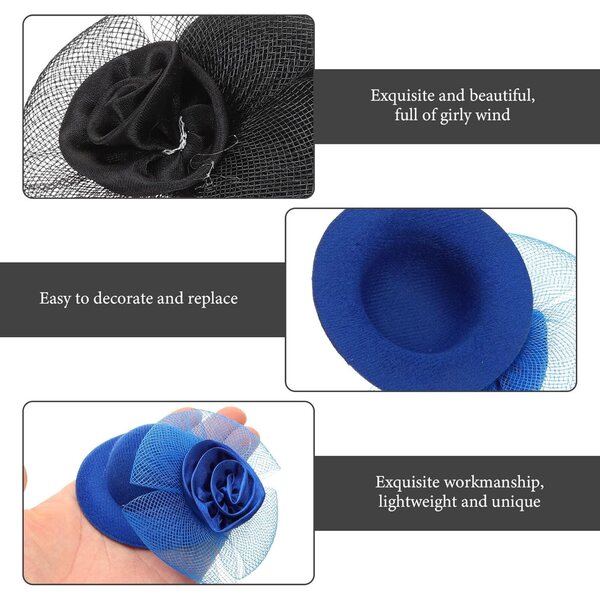 NOLITOY 6 Mini Cappelli in Tessuto per Bambole - Accessori Creativi e Festivi