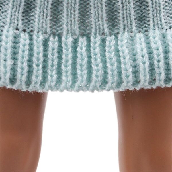 Abbigliamento per bambola americana 46 cm - Completo maglia e gonna blu