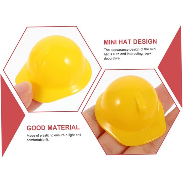 VICASKY Set 80 Mini Caschi di Plastica Colorati per bambole, Animali e Decorazioni