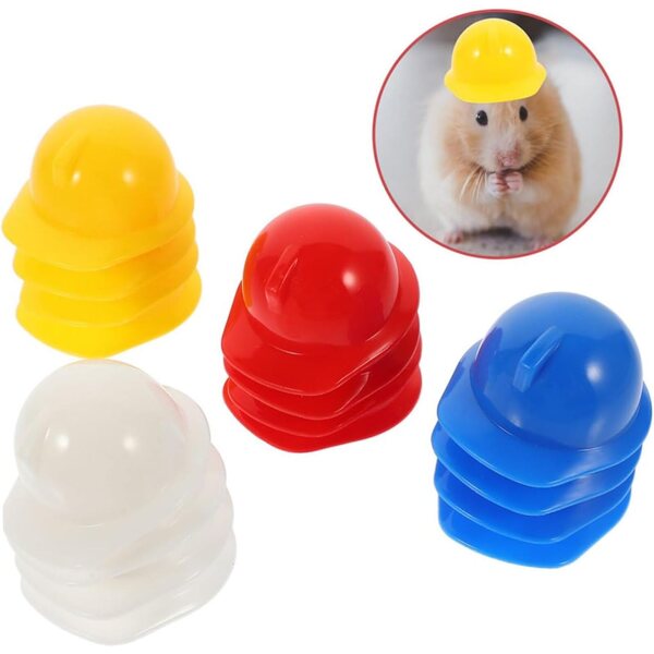 VICASKY Set 80 Mini Caschi di Plastica Colorati per bambole, Animali e Decorazioni