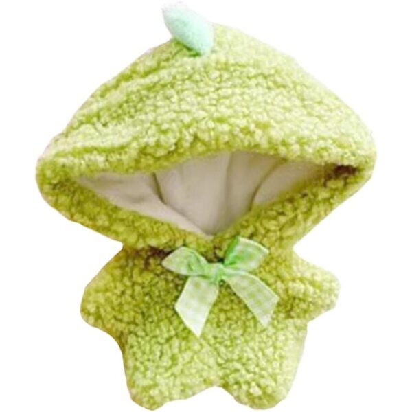 niannyyhouse Tutina per bambola 10 cm - Lapin, orso, dinosauro, alce, cervo - Verde
