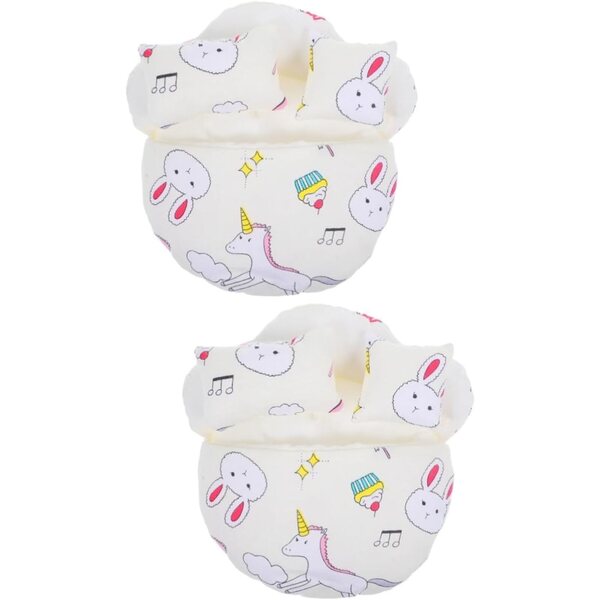 VICASKY Set mit 2 Schlafsäcken für kleine beige Puppen, weich und wiederverwendbar, 17 x 16 cm