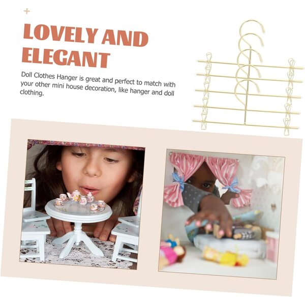 VICASKY Set mit 10 eleganten Mini-Metallgürteln für Puppenkleidung, 12 cm