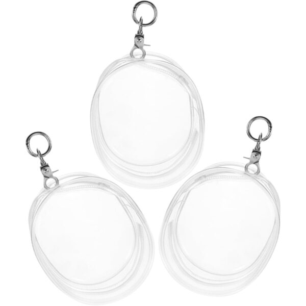 VICASKY Set 12 sacchetti trasparenti con portachiavi per bambole - impermeabili e compatti