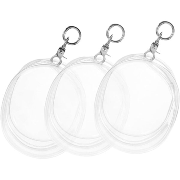 VICASKY Set 12 sacchetti trasparenti con portachiavi per bambole - impermeabili e compatti
