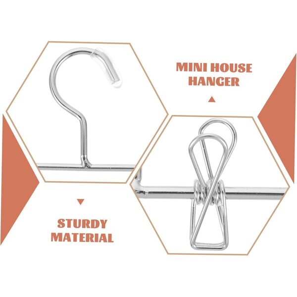 VICASKY 25 mini cintre in metallo per vestiti di bambola - design compatto e stabile
