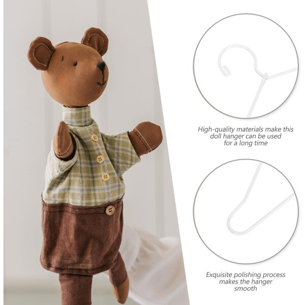 VICASKY 25 Metallgürtel für Puppenkleidung, Mini-Organizer-Halter, 10 cm