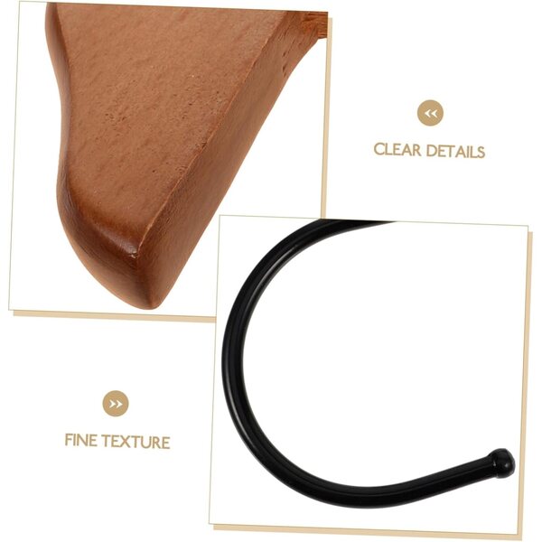 Mini cintre in legno Vicasky per casa delle bambole, design compatto e resistente