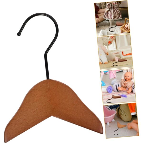 Cintre Miniature in Legno TOYANDONA per Vestiti di Bambole e Animali Domestici