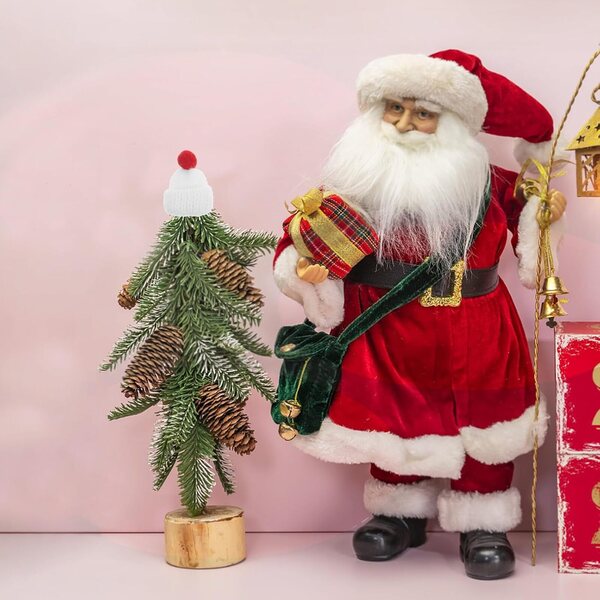 12 Mini Bonneti di Natale in Lana per Decorazioni, Puppe e Progetti Creativi