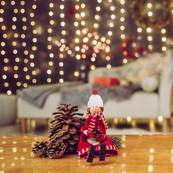 12 Mini Bonneti di Natale in Lana per Decorazioni, Puppe e Progetti Creativi