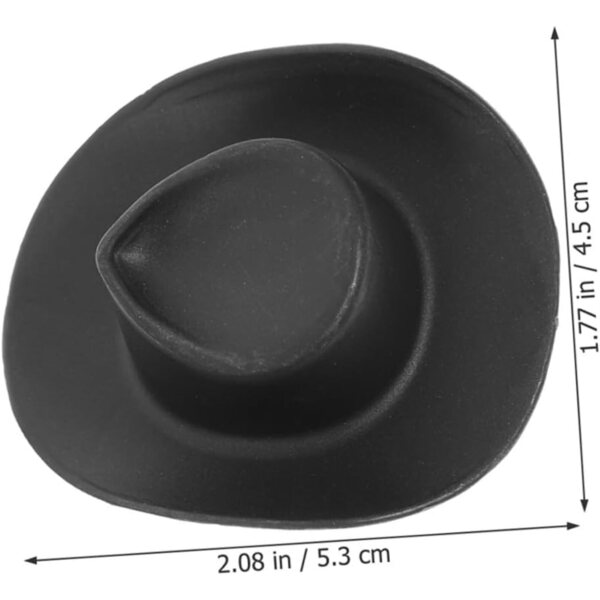 Set 20 Mini Chapeaux Cowboy in Plastica per Bambole e Hobby Creativi