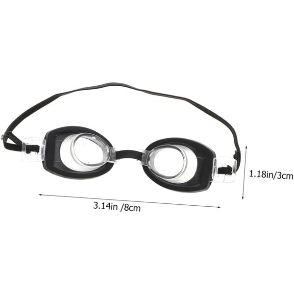 Set 5 Mini Occhiali da Nuoto Neri per Bambole - Accessori Leggeri e Trendy per Hobby Creativi
