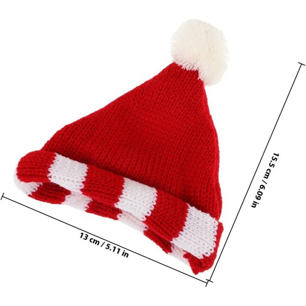 Mini Bonnet In maglia Rouge per bambole - Accessorio Decorativo Artigianale DIY