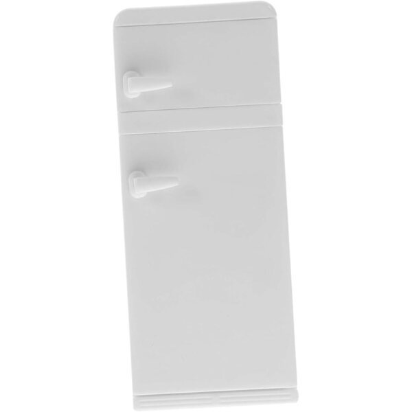 ORFOFE Mini Frigorifero Bianco in Miniatura per Casa delle Bambole, Decorazione Realistica e Sicura