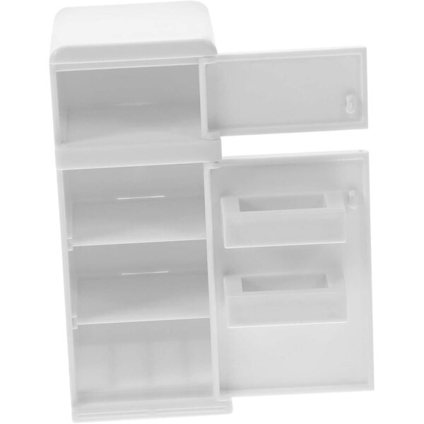 ORFOFE Mini Frigorifero Bianco in Miniatura per Casa delle Bambole, Decorazione Realistica e Sicura