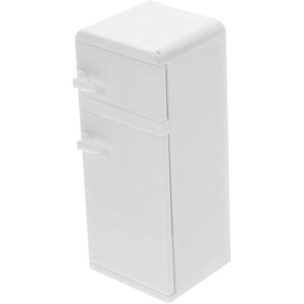 ORFOFE Mini Frigorifero Bianco in Miniatura per Casa delle Bambole, Decorazione Realistica e Sicura