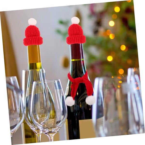 Set 40 pezzi Cappelli e Sciarpe Natalizie per Bambole, Accessori di Natale in Lana
