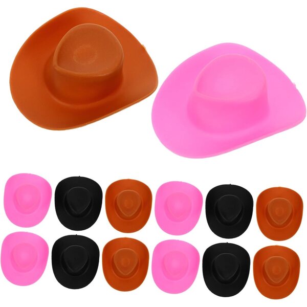 NOLITOY 30 Mini Cappelli Cowboy Decorativi per Bambole Accessori Artigianali