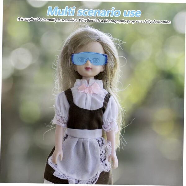 iplusmile 6 Mini Occhiali Sicurezza per Bambole Accessori Creativi e Costume Party