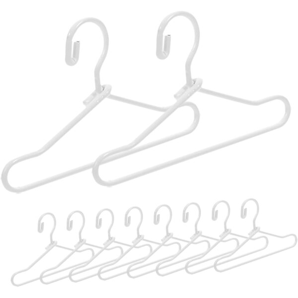 Mini-Kleider aus weißem Metall für Puppenkleidung – Set mit 55 kompakten und widerstandsfähigen Teilen