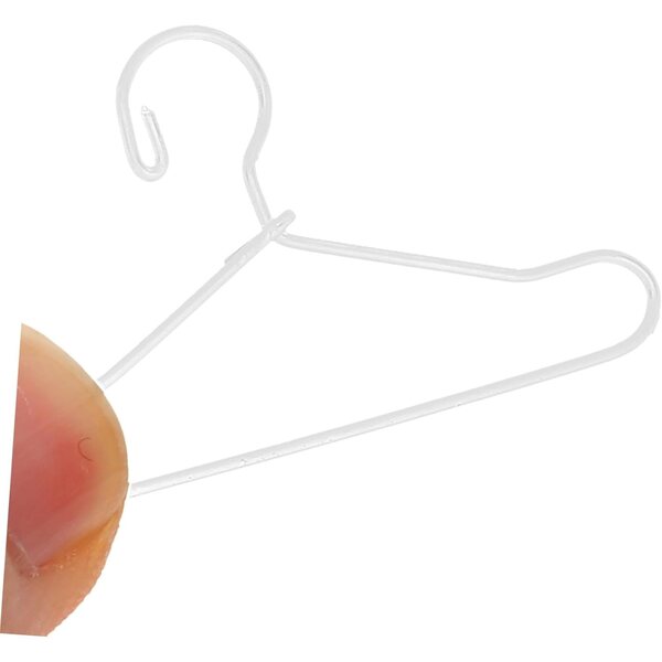 Mini-Kleider aus weißem Metall für Puppenkleidung – Set mit 55 kompakten und widerstandsfähigen Teilen