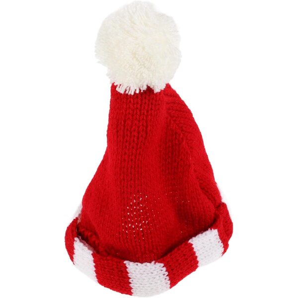 NOLITOY Mini cappello lavorato a maglia rosso per bambole fai da te, Accessorio Lana Decorativo