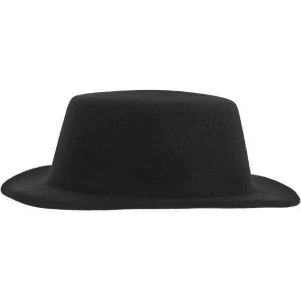 Mini cappello in feltro nero per bambola da 20 cm - accessorio cosplay elegante e resistente