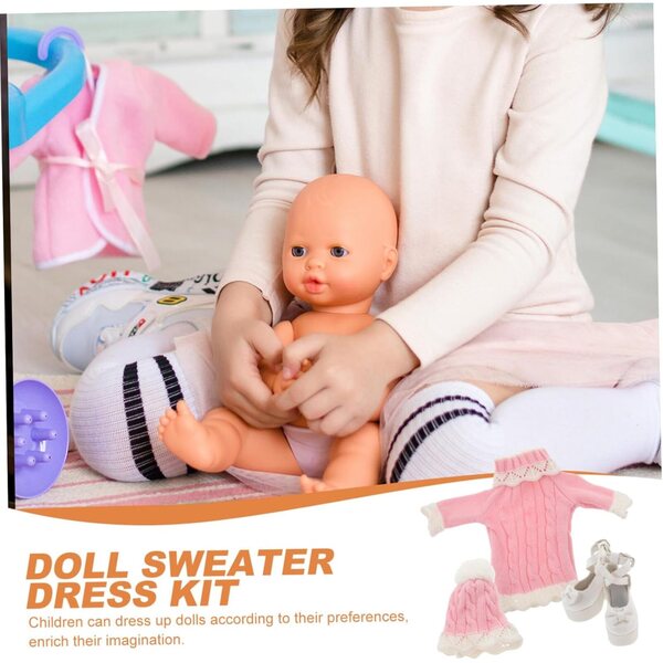 Winterkleidungsset für 60 cm Puppen mit Kleid, Schuhen und Mütze NOLITOY