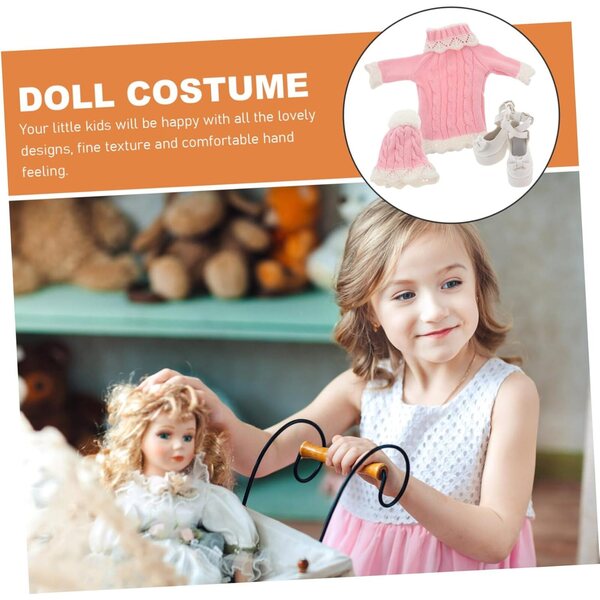 Winterkleidungsset für 60 cm Puppen mit Kleid, Schuhen und Mütze NOLITOY