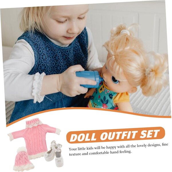 Winterkleidungsset für 60 cm Puppen mit Kleid, Schuhen und Mütze NOLITOY