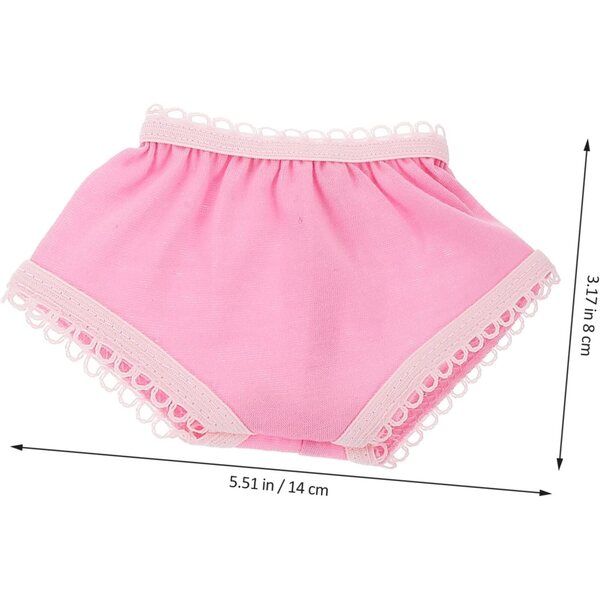 Uonlytech Set 10 Stück wiederverwendbare mehrfarbige Spitzenpuppen-Slips 18 Zoll