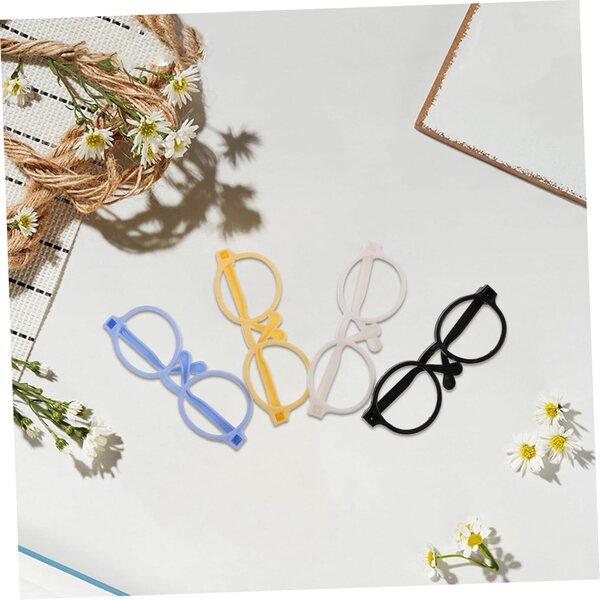 Set 4 Montature Occhiali Miniature Colorate per bambole - Accessori Realistici e Resistenti