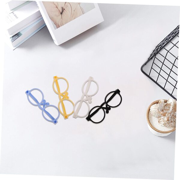 Set 4 Montature Occhiali Miniature Colorate per bambole - Accessori Realistici e Resistenti