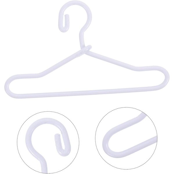 NOLITOY Cintres in Metallo Miniatura per Vestiti di Bambole, Antiruggine e Resistente