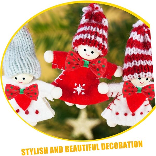 NOLITOY 30 Mini Nodi Decorativi in Tessuto Rosso per Artigianato e Decorazioni Casa