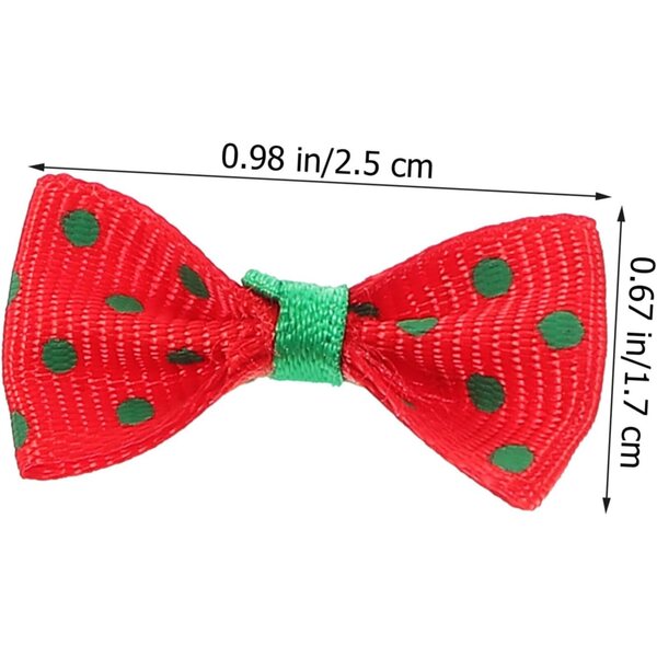 NOLITOY 30 Mini Nodi Decorativi in Tessuto Rosso per Artigianato e Decorazioni Casa