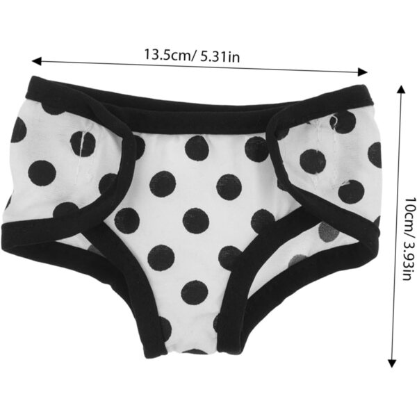 Hemobllo Culotte a Pois per bambole – Sottovesti in Cotone, Accessori Gioco e Decorazione