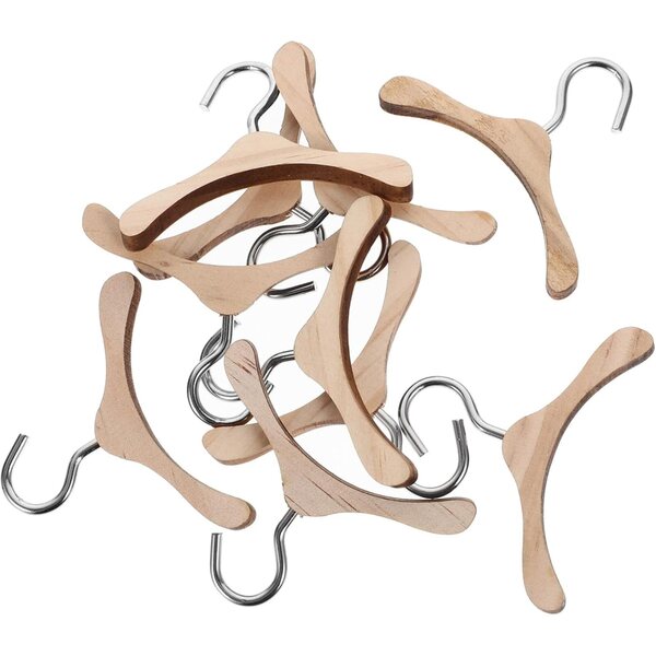 Mini-Holzgürtel für BJD-Puppen 6 cm – 10er-Set zum Organisieren von Kleidung